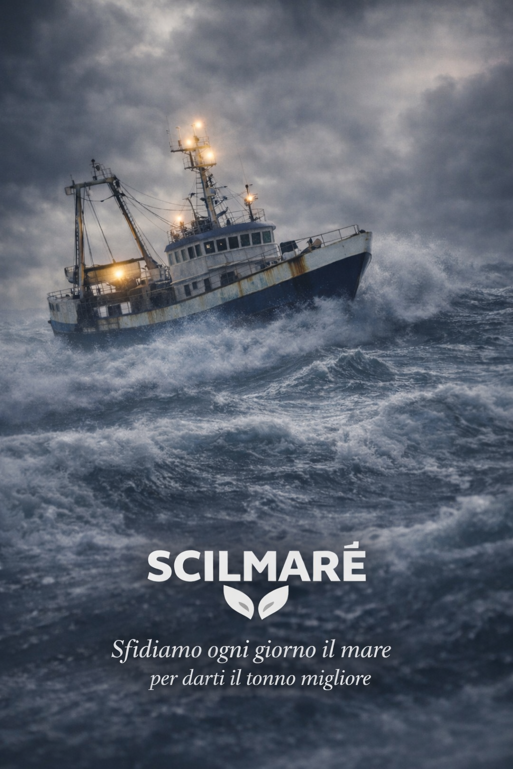 Peschereccio Scilmarè tra le onde del Mediterraneo