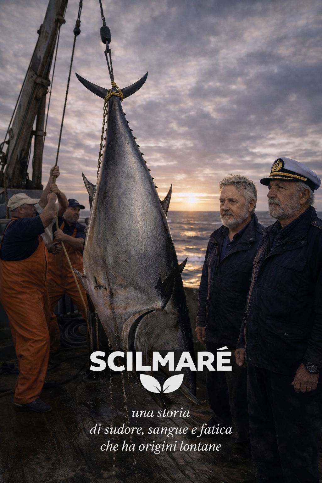 Sollevamento del tonno a bordo del peschereccio Scilmarè